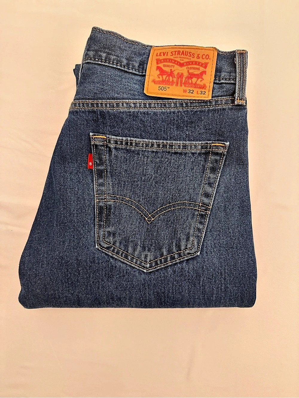 Levi’s 505 Regular Fit Jeans Men’s 32x32 Blue Denim PC9-00505-4886